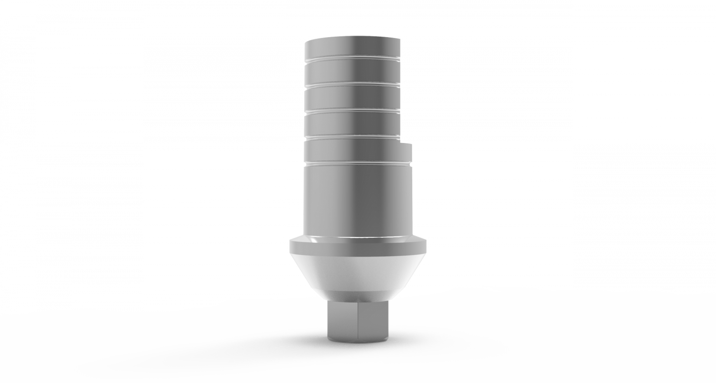 Ø5.5 Wide Shoulder Straight Abutment + Screw - Internal Hex 2.42