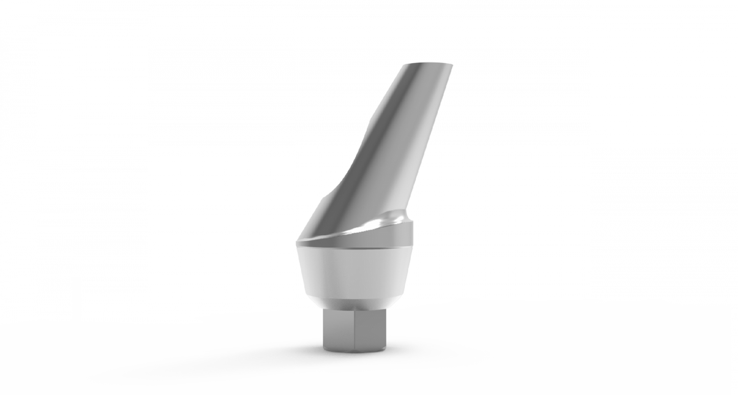 Pilar Anatómico Angulado 15° / 25° Plataforma Regular + Tornillo - Hexágono Interno 2.42